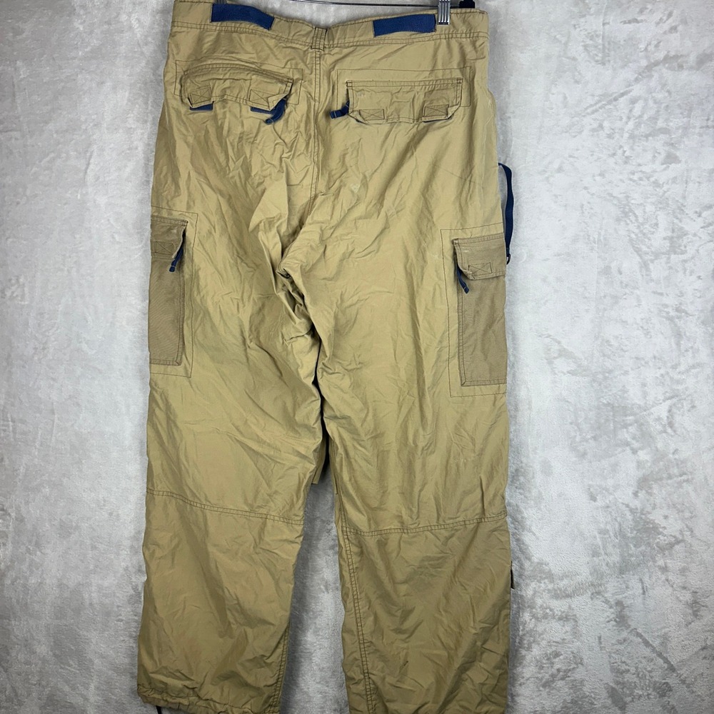 Abercrombie and Fitch Mens Khaki Cargo Pants L Relaxed Fit Tactical Gorpcore Tan - Picture 4 of 9